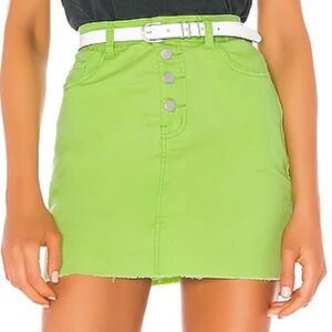 Superdown Alix Distressed Denim Skirt